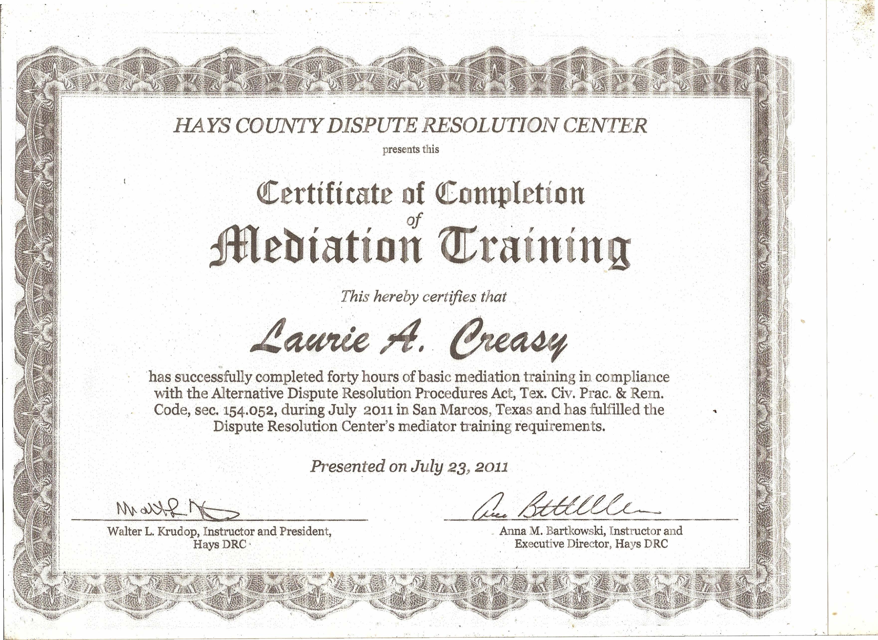 Mediation Training